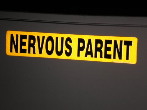 Bumper Stickers, Decals & Magnets Designer Signs Nervous Parent - BY