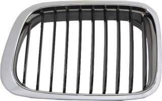 QP B050S-g BMW 323i Chrome Black Driver Grille Grilles B050S-g