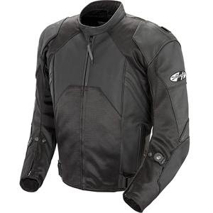 Joe Rocket Radar Leather Race Jacket - 44/Black/Black Jackets & Vests Joe Rocket 1052-1044