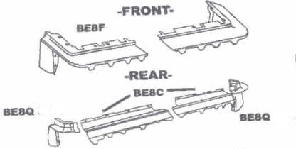 Buick Electra/ Park Ave (Fwd) New Front Body Filler (2 Pcs.) for 80 81 82 83 84 Buick Electra | Sold As Complete Front 2 Piece Set Custom Fit BE8F