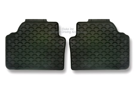 BMW REAR Black 3 Series (Non XI) E93 2 Door Convertible All Season Floor Mats 2006-2012 Genuine OEM 51470427271 (set of 2 rear mats) Custom Fit 51 47 0 422 271