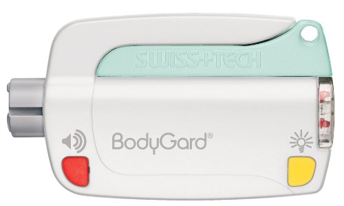 Swiss+Tech BGCS51-WH BodyGard White 5-in-1 Multi-Function Emergency Tool with Key Ring Key Chains Swiss+Tech BGCS51WH