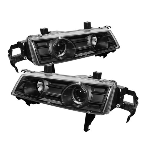 Spyder PRO-YD-HP92-BK Honda Prelude Halo Black Projector Headlights Assembly (Sold in Pairs) Headlight Assemblies Spyder Auto