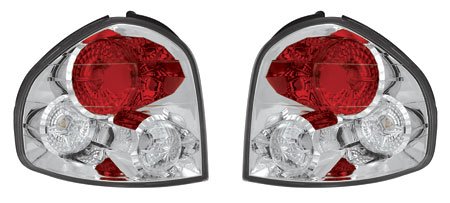 Hyundai Santa Fe 2001 2002 2003 Tail Lamps, Crystal Eyes/Crystal Clear/1 pair Exterior Accessories IPCW I 1706