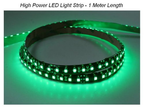 LED Light Strip HIGH POWER Green color for Auto Airplane Aircraft Rv Boat Interior Cabin Cockpit LED Light Light Kit PilotLights W12-Green