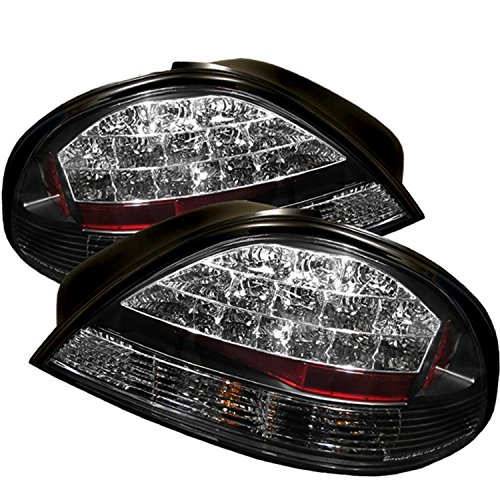 Spyder Auto Pontiac Grand Am Black LED Tail Light Tail Light Assemblies Spyder Auto ALT-YD-PGAM99-LED-BK