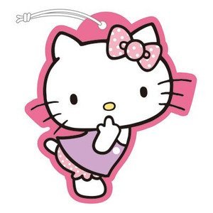 Hello Kitty Paper Fragrance - Air Freshner (Cutie PEACH) Air Fresheners Seiwa