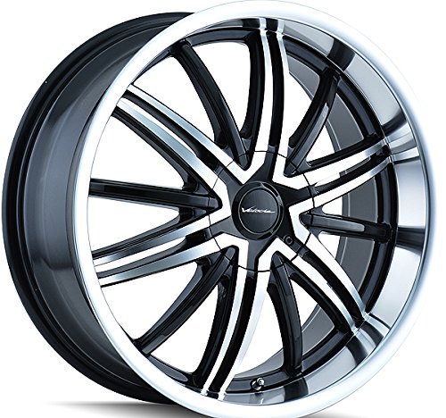 Veloche Air 575 Black Wheel with Machined Face and Lip (18x7.5/8x114.3mm) Car Veloche 575-8701B