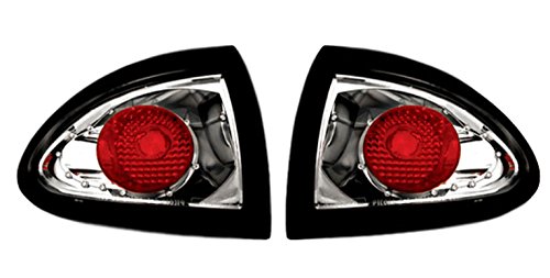 Pontiac Sunfire 1995 1996 1997 1998 1999 2000 2001 2002 Tail Lamps, Crystal Eyes Platinum Smoke 4 Door (2 pc.-Outer Only)-1 pair Exterior Accessories IPCW I 1933