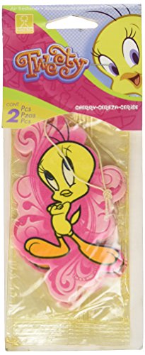 Tweety Bird Car Air Freshener - Cherry Scent - 2 Pack Air Fresheners Plasticolor ST55257