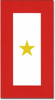 Service Star Magnet - Gold Star Refrigerator Magnets Flagline