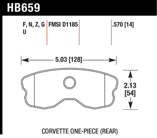 Brake Pads Hawk HB659G.570