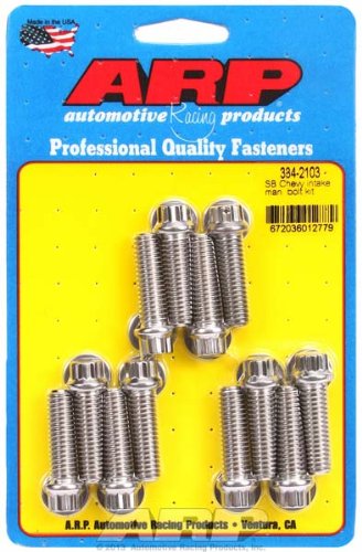 ARP 334-2103 Intake Bolt Kit for Small Block Chevy Intake Manifolds & Parts ARP 334-2103