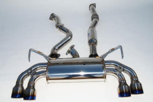 Invidia 08+ Subaru STI 5 door (hatch) Q300 quad rolled titanium tips cat-back exhaust Cat-Back Systems Invidia HS08STIG3T