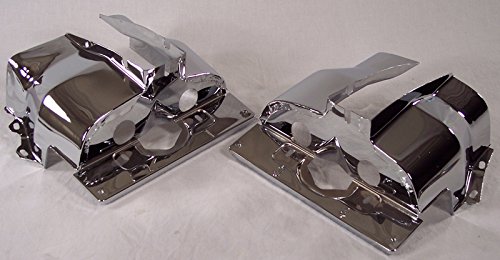 SINGLE PORT SHROUDS, CHROME, dune buggy vw baja bug Engine Empi 00-8878-0