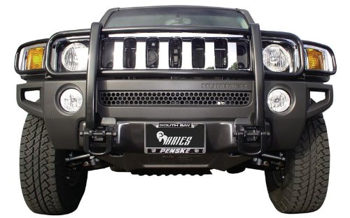 Hummer H3 Hummer H3 Modular Gg K D Grille Black Guards & Bull Bars Stainless Products Performance Grille & Brush Guards American Auto Accessories AR-3-4078-f-a2