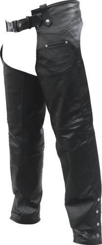 Men's Heavy Duty Premium Lined Buffalo Leather Motorcycle Chaps w laces on the rear of the Thighs Pants & Chaps Allstate 2412