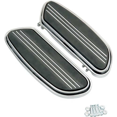 Drag Specialties Streamline Driver Floorboards - Chrome P17-0431 Floor Boards Drag Specialties P17-0431