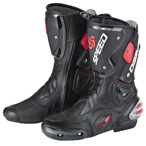 NEW Men's Motorcycle Racing Boots US 9 EU 42 UK 8 Shoes Power Gear Motorsports BTHX_B1001-42