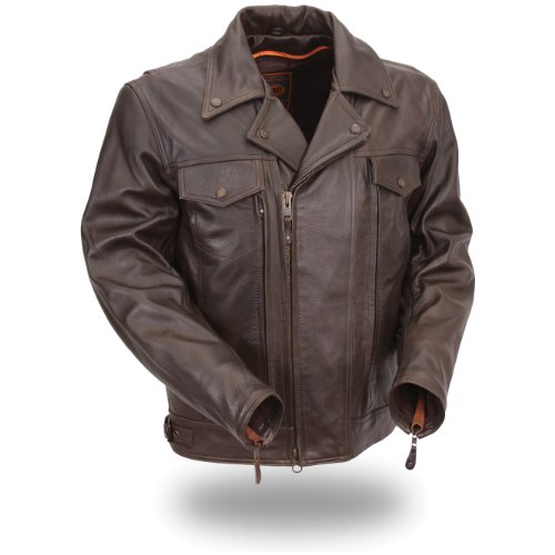 First Manufacturing High End Men's Utility Cruising Jacket (Brown, XX-Large) Jackets & Vests First Manufacturing FIM244CRTZ-XXL