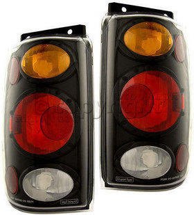 Ford Explorer 1995 1996 1997 Tail Lamps, Crystal Eyes Bermuda Ambr/Red/Clear-1 pair Exterior Accessories IPCW I 0918