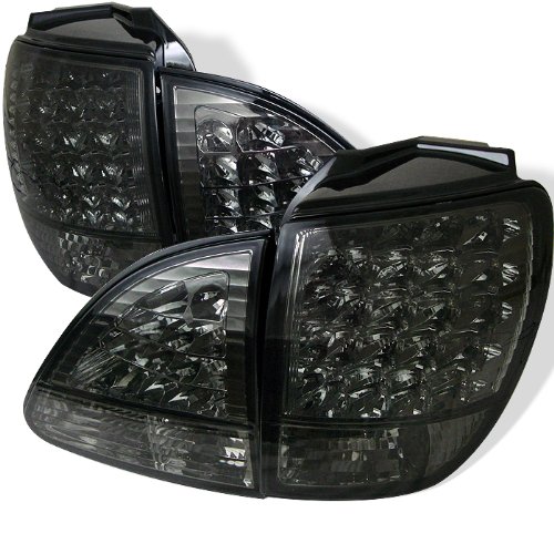 Lexus RX 300 01 02 03 LED Tail Lights + Hi-Power White LED Backup Lights - Smoke (Pair) Tail Light Assemblies Atomic T-LRX30001-AYD-LED-S