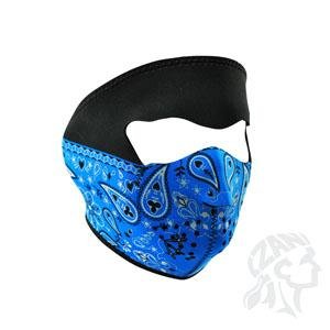 Zan Headgear Full Face Mask , Gender: Mens/Unisex, Primary Color: Blue, Distinct Name: Blue Paisley Bandana, Size: OSFM WNFM063 Balaclavas Zanheadgear WNFM063