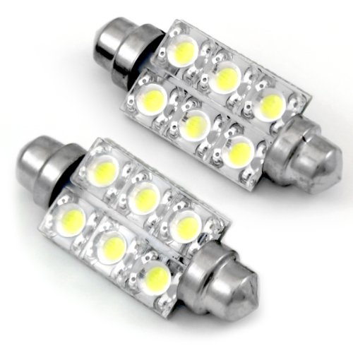 Oracle Lighting 44MM6L1CW Cool White 44mm 6 LED Festoon Bulb - Pair Performance Parts & Accessories Oracle Lighting 44MM6L1CW