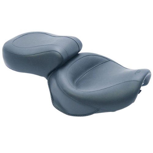 Mustang Vintage One-Piece Wide Touring Seats for 1998-2011 Yamaha V-Star 650 Cu Complete Seats Mustang Motorcycle Seats 75268