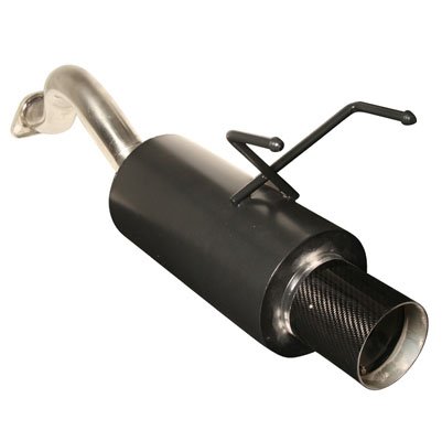 1992-1995 Honda Civic Hatchback EG Stainless Axle-Back Exhaust Muffler with Carbon Tip Mufflers RS Type 1-MU-HDCV923D-BKF1