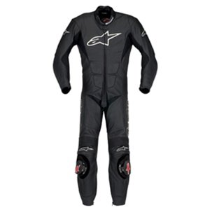 Alpinestars SP-1 One-Piece Suit , Distinct Name: Black, Size: 54, Gender: Mens/Unisex, Primary Color: Black, Apparel Material: Leather 3150811-10-54 Racing Suits Alpinestars 10003265