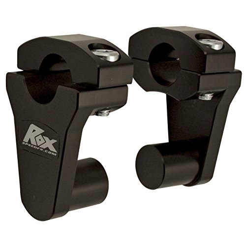 Rox Speed FX Pivot Handlebar 2 Riser 7/8Handlebar Black 1R-P2SS Handlebar Risers Rox Speed FX 1RP2SS