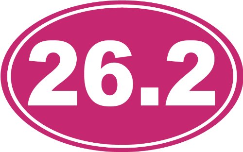 Bumper Stickers, Decals & Magnets Green Hill Graphics PINK 26.2