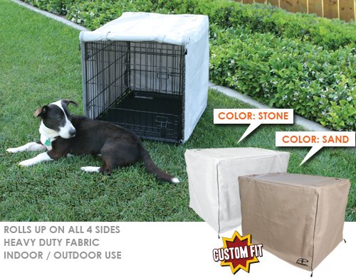 AP Crate Cover Fits Precision Pet Great CrateTM 2 Door crates 36 X 23 X 25 - Stone-Grey Color Categories ZSI USA aCG-045-06