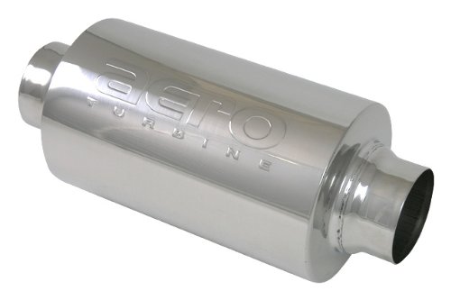 3.0 In/Out x 14 OAL Aero Exhaust Resonator, 6 Round Body Resonators Aero Exhaust AR30
