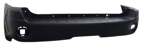 TKY CV04117BB-TY3 GMC Envoy Primed Black Replacement Rear Bumper Cover Bumpers Aftermarket CV04117BB-TY3
