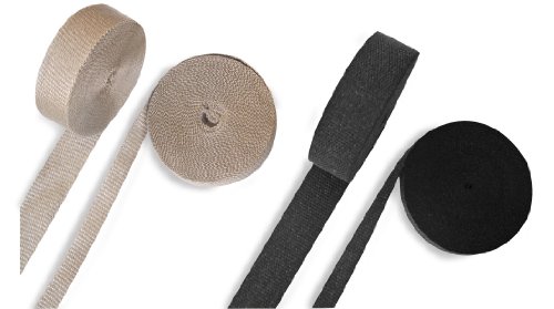 Helix Ceramic Pipe Wrap - 2 Inches Wide x 50 Feet Long Exhaust Wrap - Tan - 500-2000 Heat Wrap, Matting & Sleeving Helix 500-2000