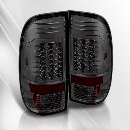 Ford F150 Styleside 97-03, F250/350/450/550 Super Duty 99 00 01 02 03 04 05 06 07 G2 LED Tail Lights ~ pair set (Smoke) Tail Lights Darkside LT-LED-FF15097-LED-G2-SM