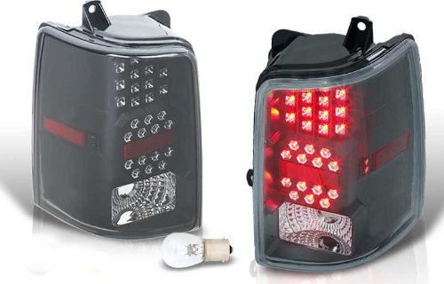 93-96 JEEP GRAND CHEROKEE LED TAIL LIGHT - BLACK / SMOKE Tail Light Assemblies Winjet WJ20-0147-05