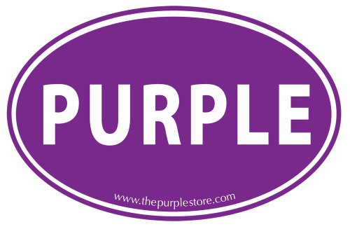 Bumper Stickers, Decals & Magnets Oval Purple Car/Bumper Stickers 14963