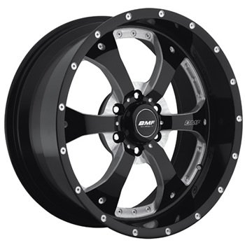 BMF Wheels Novakane Death Metal Black - 20 x 10 Inch Wheel Street BMF Wheels P661B-010613919
