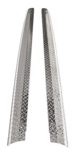 ICI 98058SH Treadbright Aluminum Form Fit Truck Bed Side Rail Protector with Stake Holes Truck Bed Rails ICI 98058SH