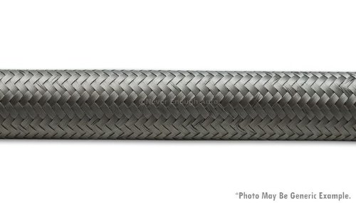 Vibrant Stainless Braided Flex Hose, -10 AN (9/16) - 20 ft. Fuel Vibrant Performance 11930