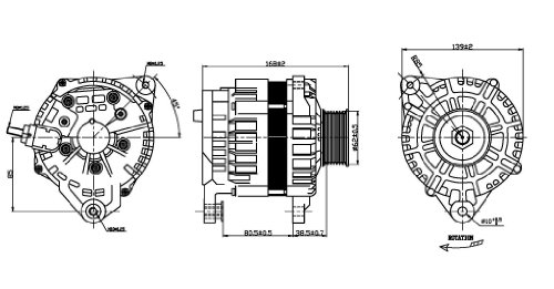 Alternators TYC 2-11165