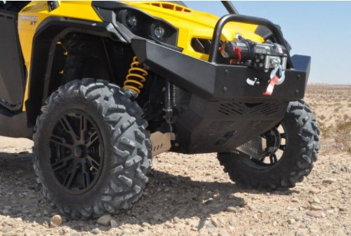 Extreme Metal Products EMP-10990 Extreme Front Bumper With Winch Mount For 2011 Can-Am Commander 800 And 1000 Steering Wheels Moto Alliance EMP-10990