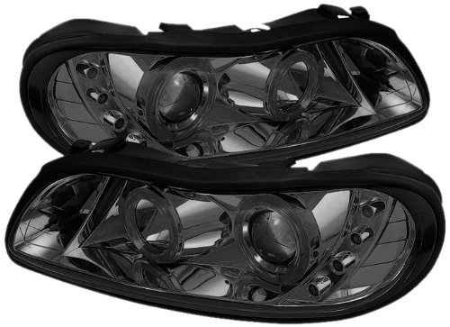 Spyder Auto PRO-YD-CM97-HL-SM Smoke Halo Projection Headlight Headlight Assemblies Spyder Auto PRO-YD-CM97-HL-SM