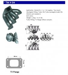 SPA Turbo 090343 Manifold Honda All Models Intake Manifold SPA Turbo 090343