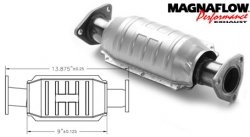 MagnaFlow 36624 Direct Fit California Pre-OBDII Converters 1990-1990 Honda Accord Catalytic Converters MagnaFlow Exhaust Products 36624