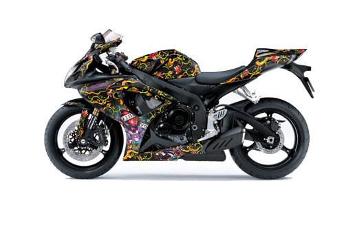 Ed Hardy AMR Racing Suzuki Gsxr 600/750 Sport Bike Graphic Kit Graphic Decal ... Decals Ed Hardy B0059828JY