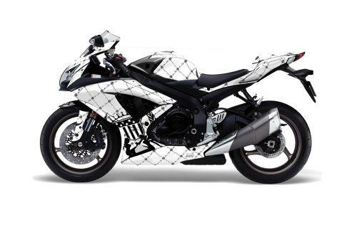 Silver Star AMR Racing Suzuki Gsxr 600/750 Sport Bike Graphic Kit Graphic Dec... Decals AMR Racing B00598P95Y